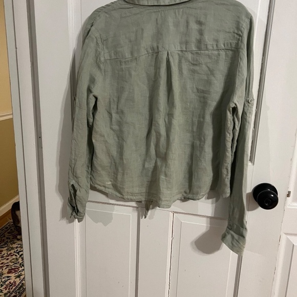 Cloth and Stone (read) Button Up Top with bleach stains - Picture 8 of 13